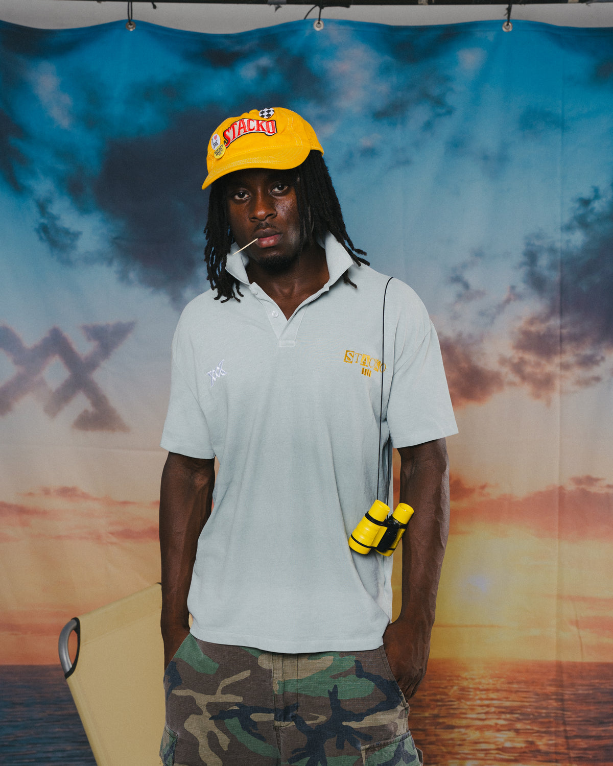 Green Sun Fade Polo